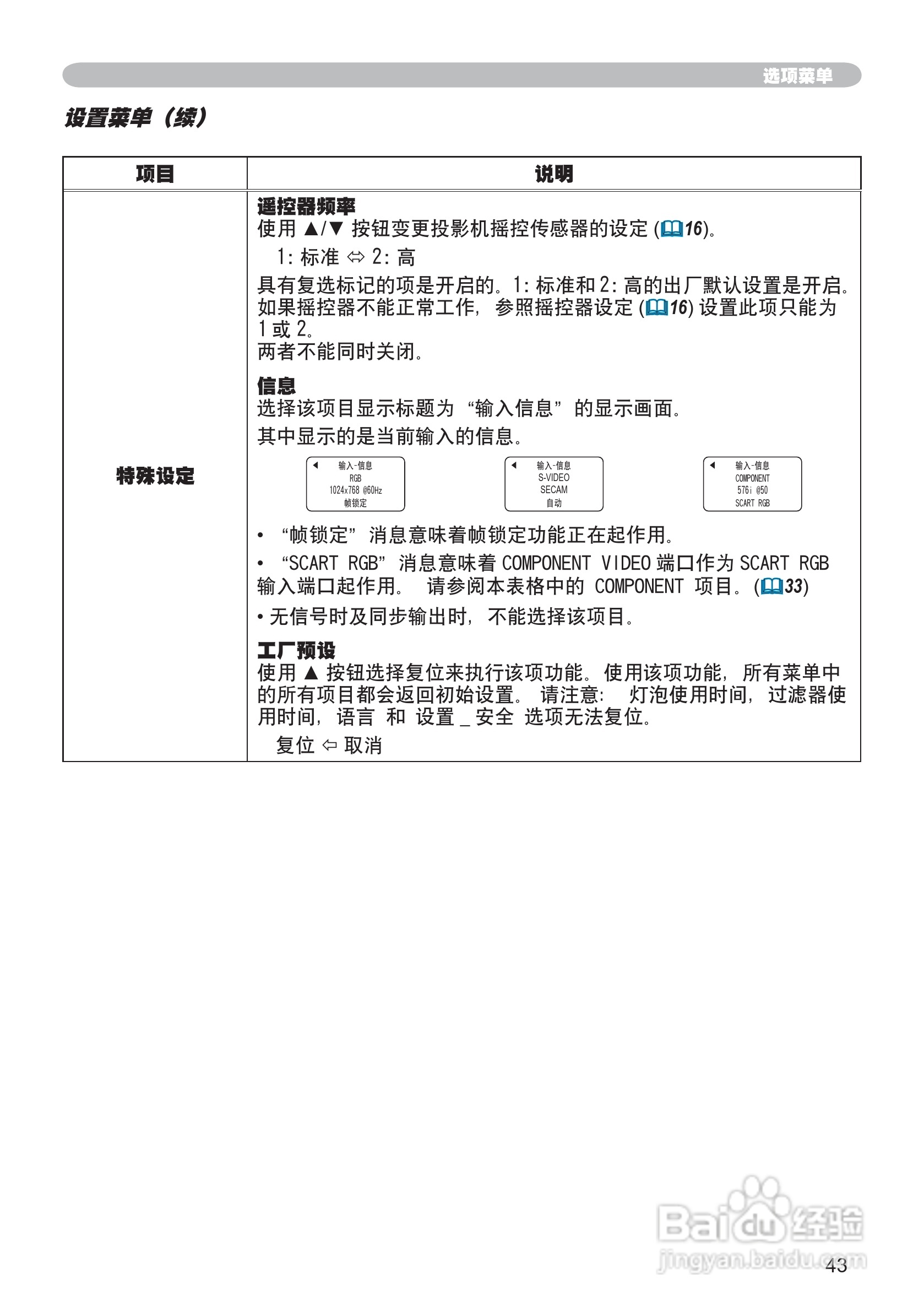 日立 CP-X260投影机说明书:[5]