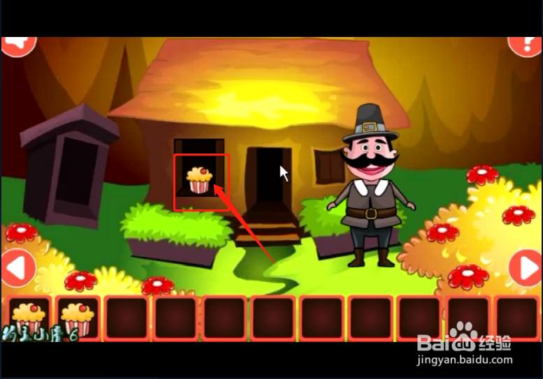 小游戏《胡子大叔林中逃脱》如何通关