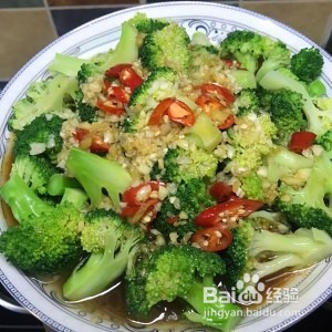 养生食补西兰花(蚝油)的做法