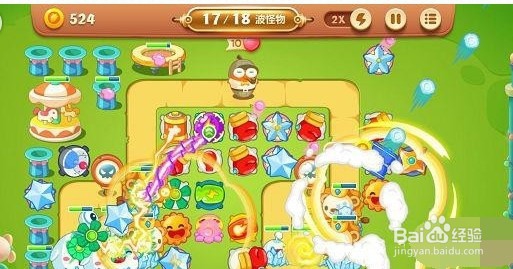 保卫萝卜3游乐场第46关金萝卜攻略