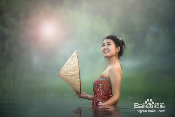 ps怎样给图片加太阳光