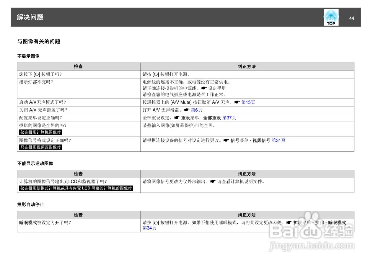 爱普生EH-TW450投影仪使用说明书:[5]