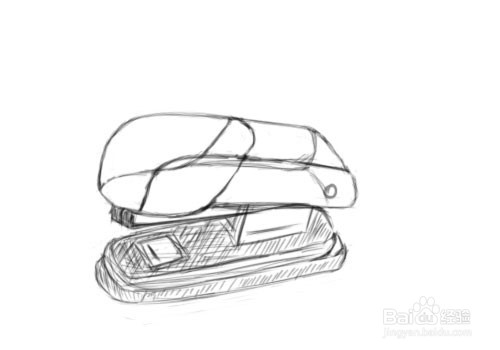 绘制一个订书机