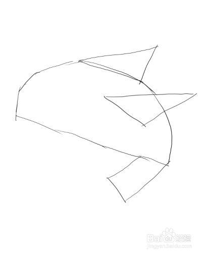 简笔画----小海豚的简笔画法