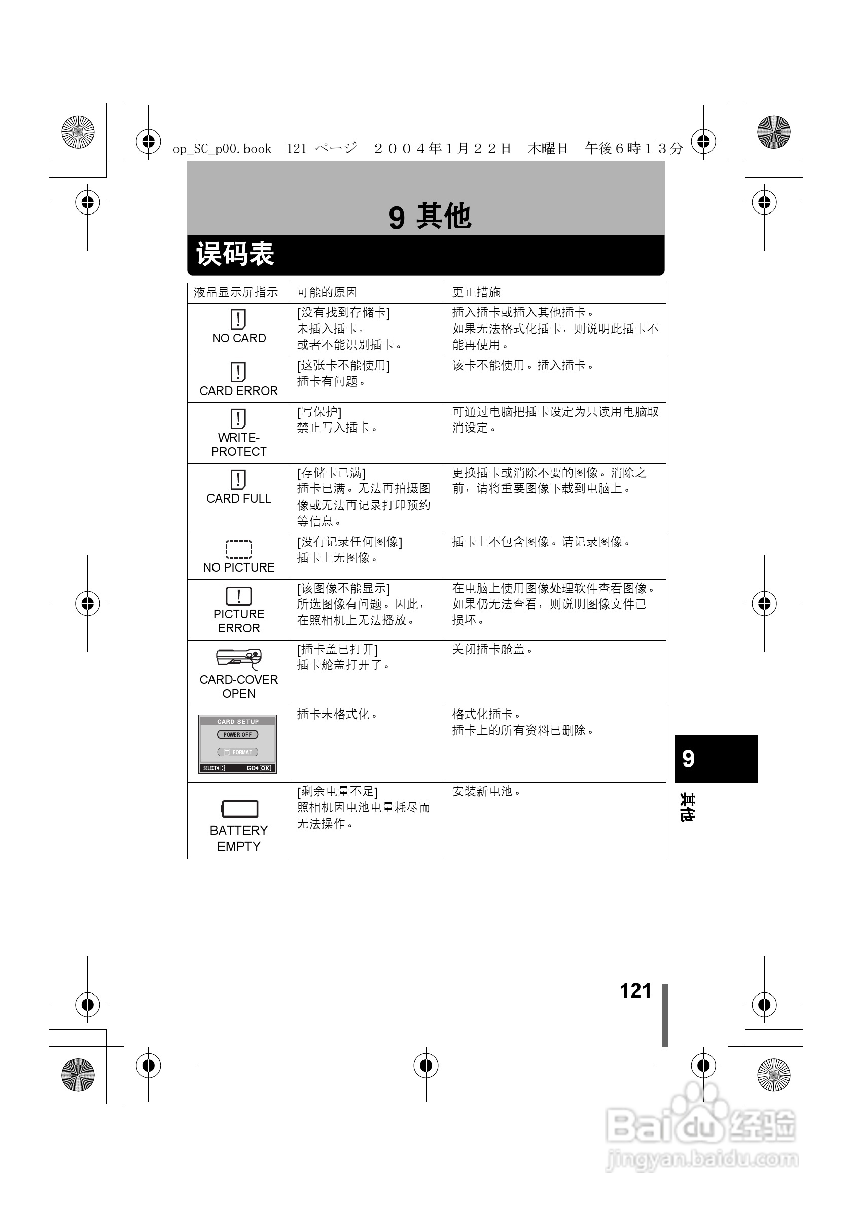 Olympus奥林巴斯X-100数码相机说明书:[13]