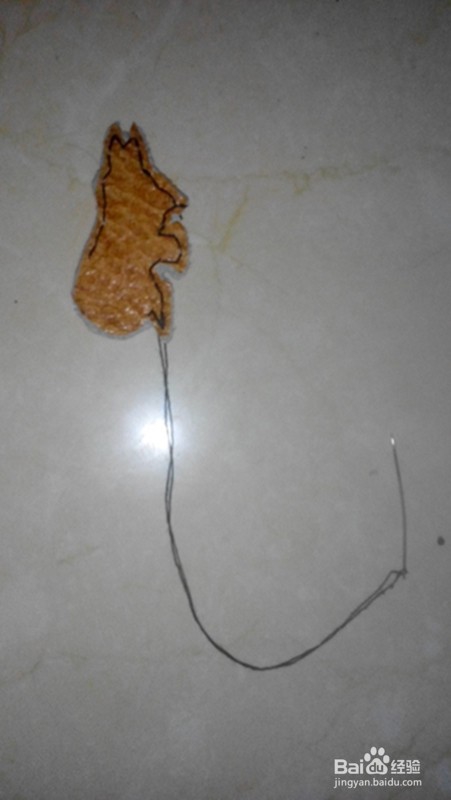 皮包旧物改造——卡通钥匙扣