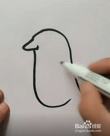 怎样简笔画企鹅