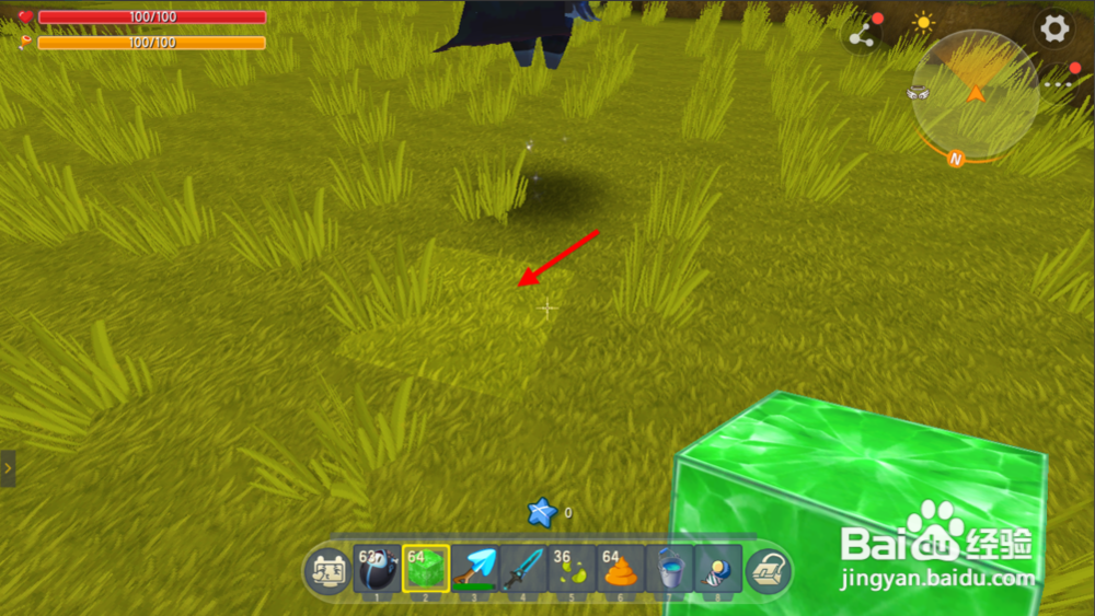 迷你世界如何无伤击杀地心人