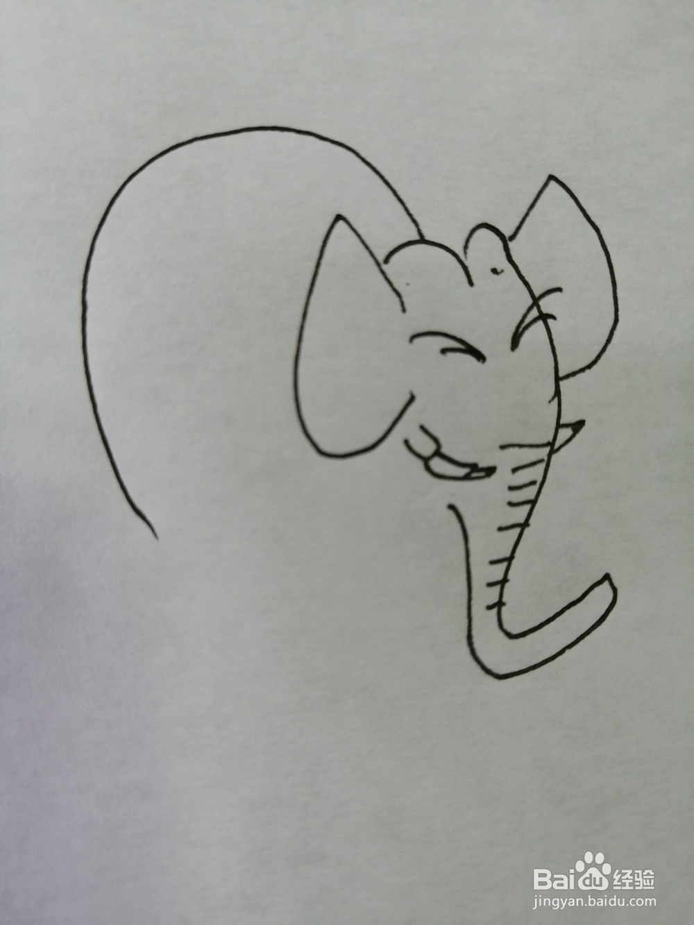 简笔画大象怎么画