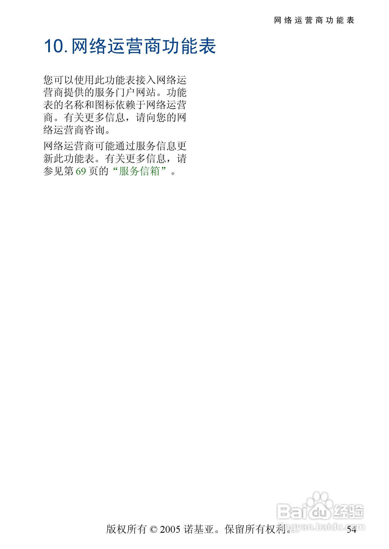 诺基亚3220手机使用说明书:[6]