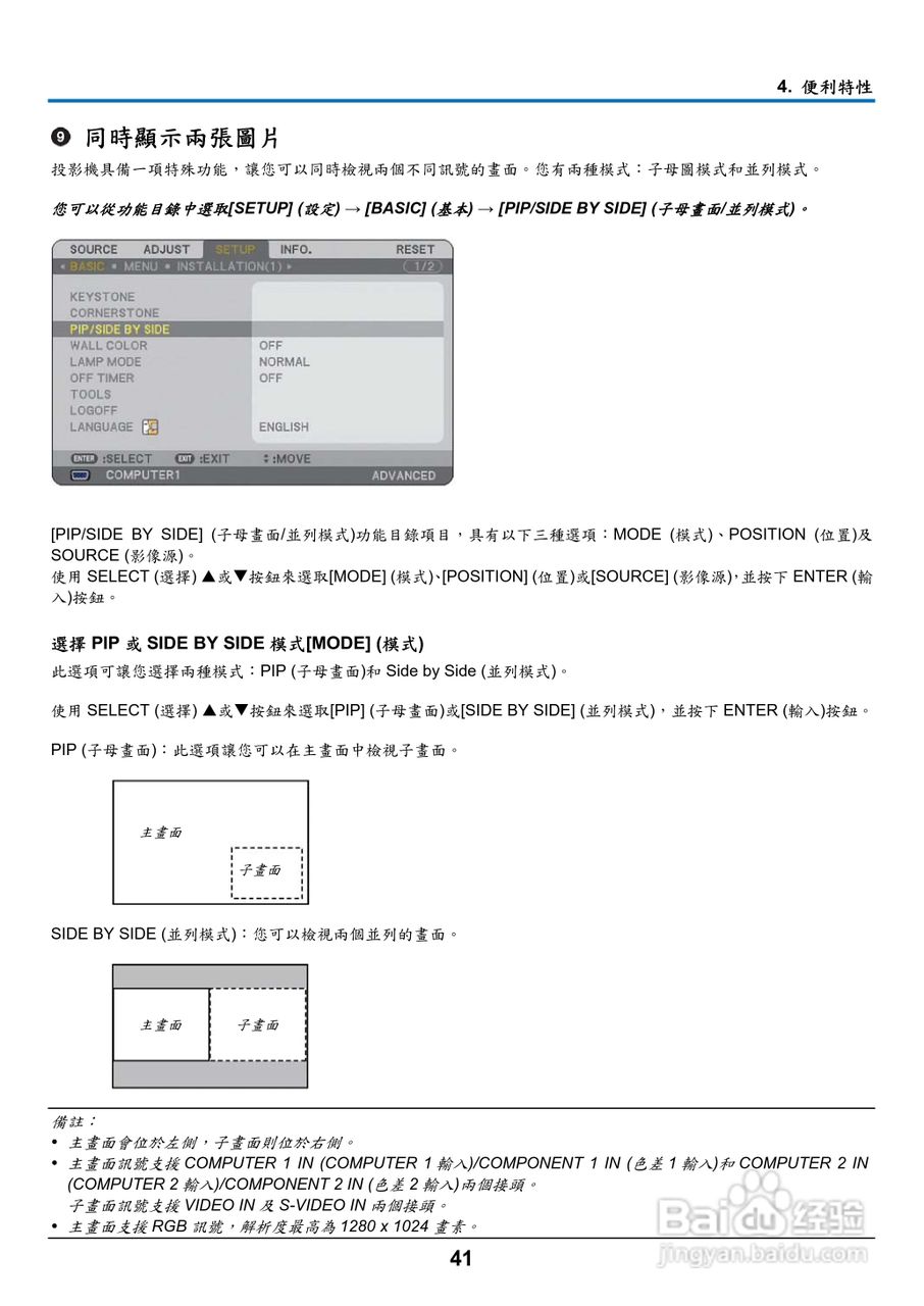 NEC NP901W型投影机用户手册:[6]