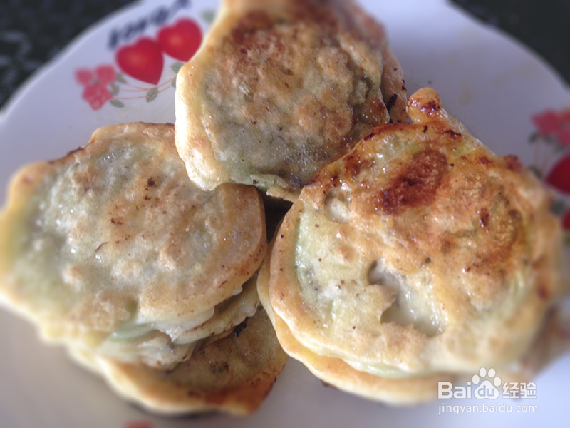 用电饼档煎茄肉饼