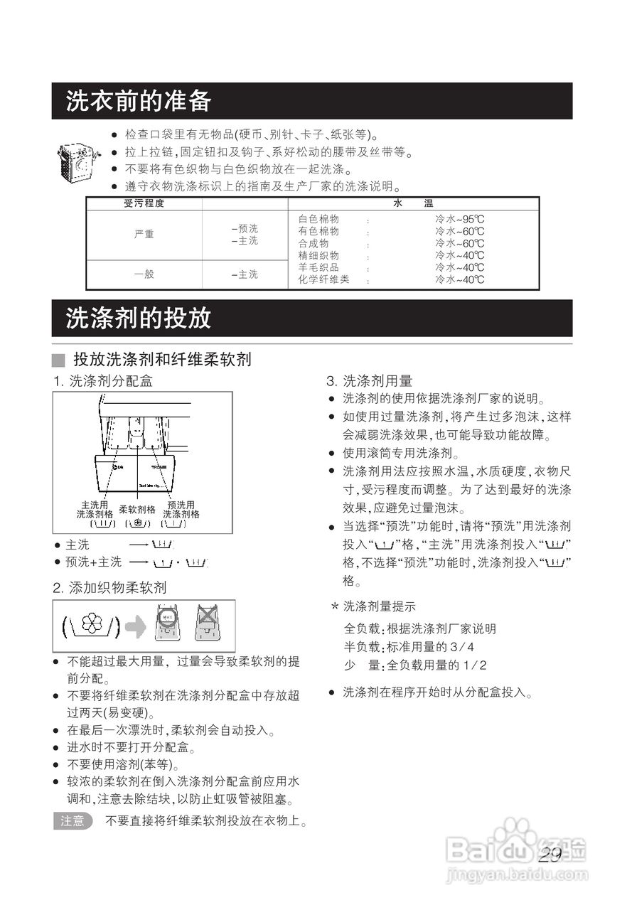 LG WD-A1219AD洗衣机使用说明书:[3]