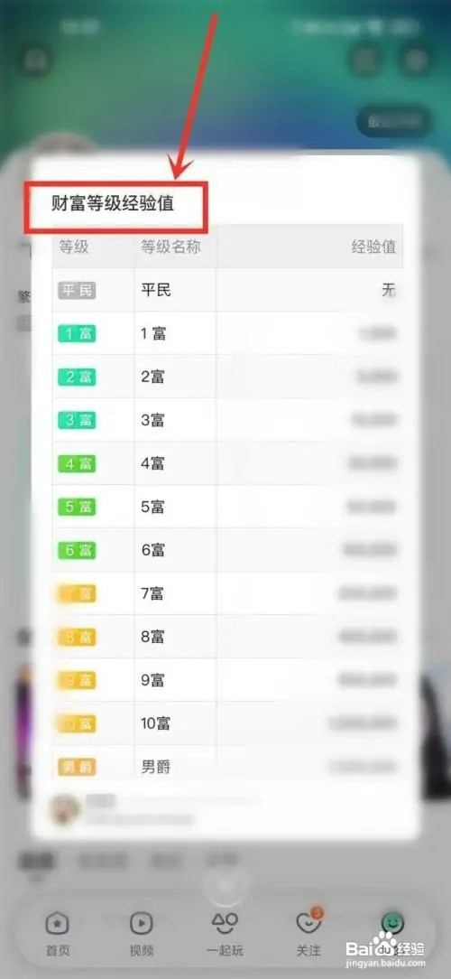 酷狗直播财富等级表如何看