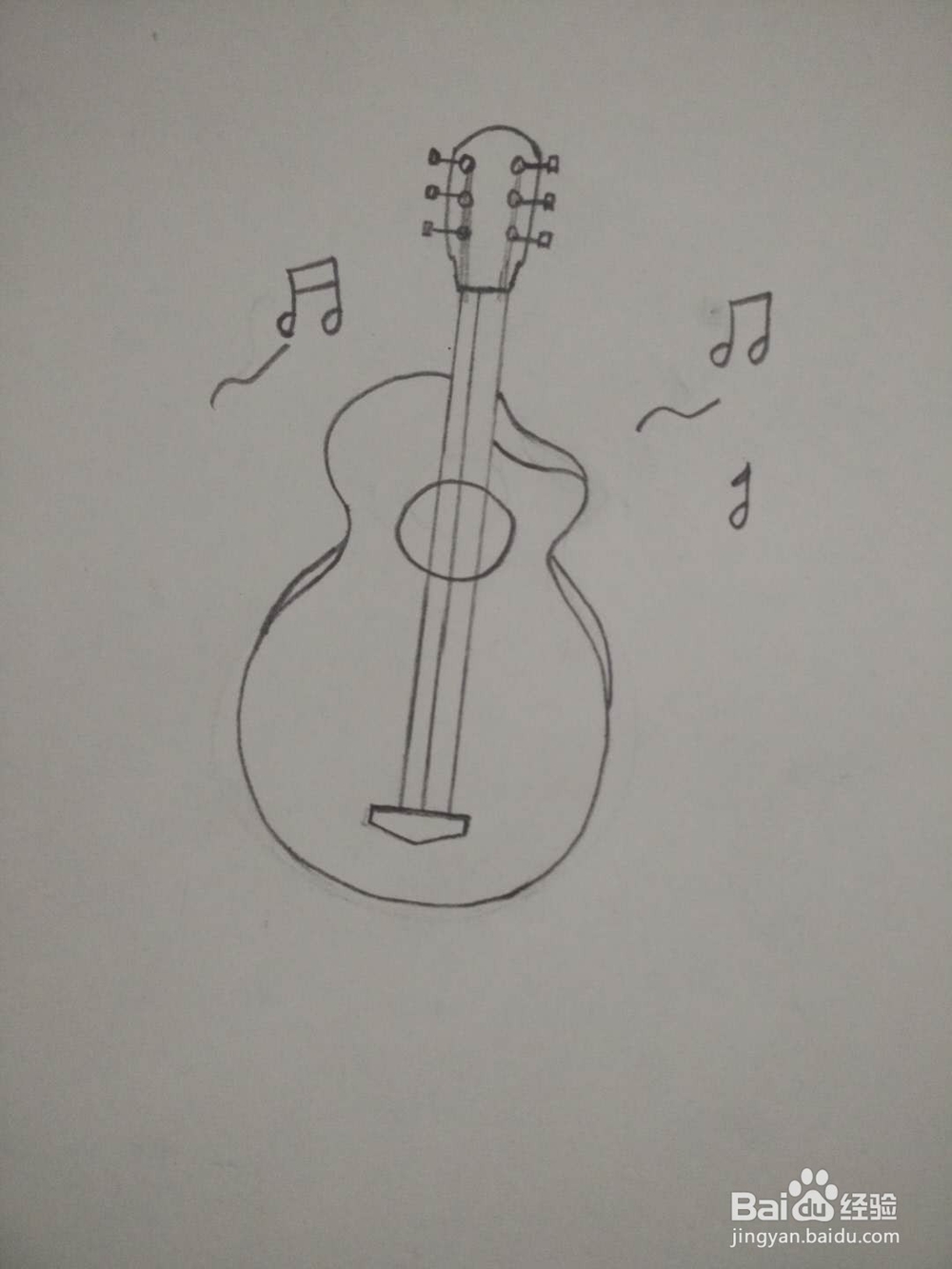 教你画吉他简笔画