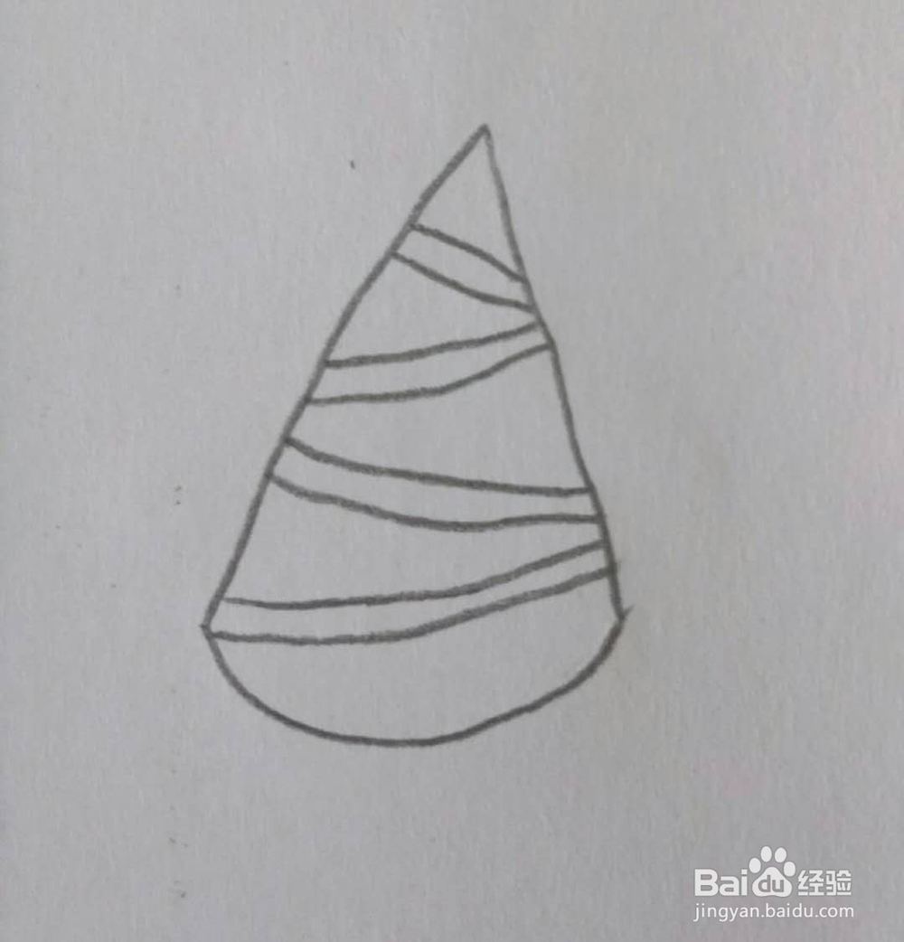 教你画简笔画圣诞树画法六