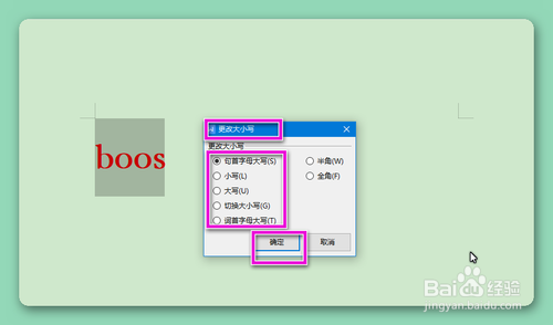 怎样设置字母的大小写