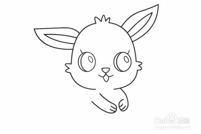 小白兔简笔画步骤图解