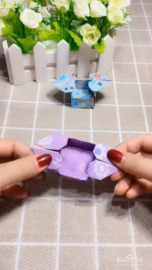 教你用折纸做爱心收纳盒