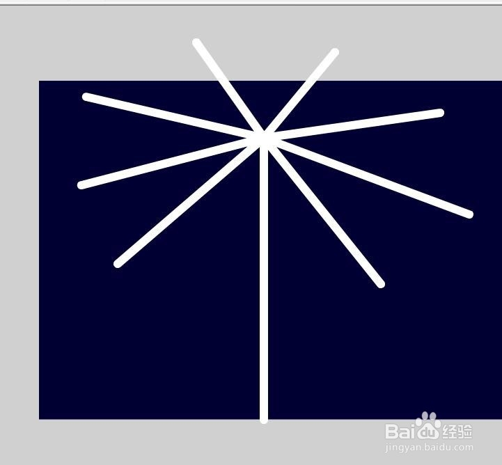 flash绘制一个烟花散开的效果