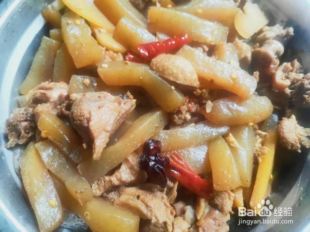 泡椒魔芋烧鸭边腿---便秘小菜谱