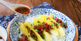 腊肠粉丝娃娃菜