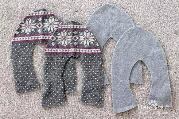 几个步骤就能让旧毛衣变为家居鞋