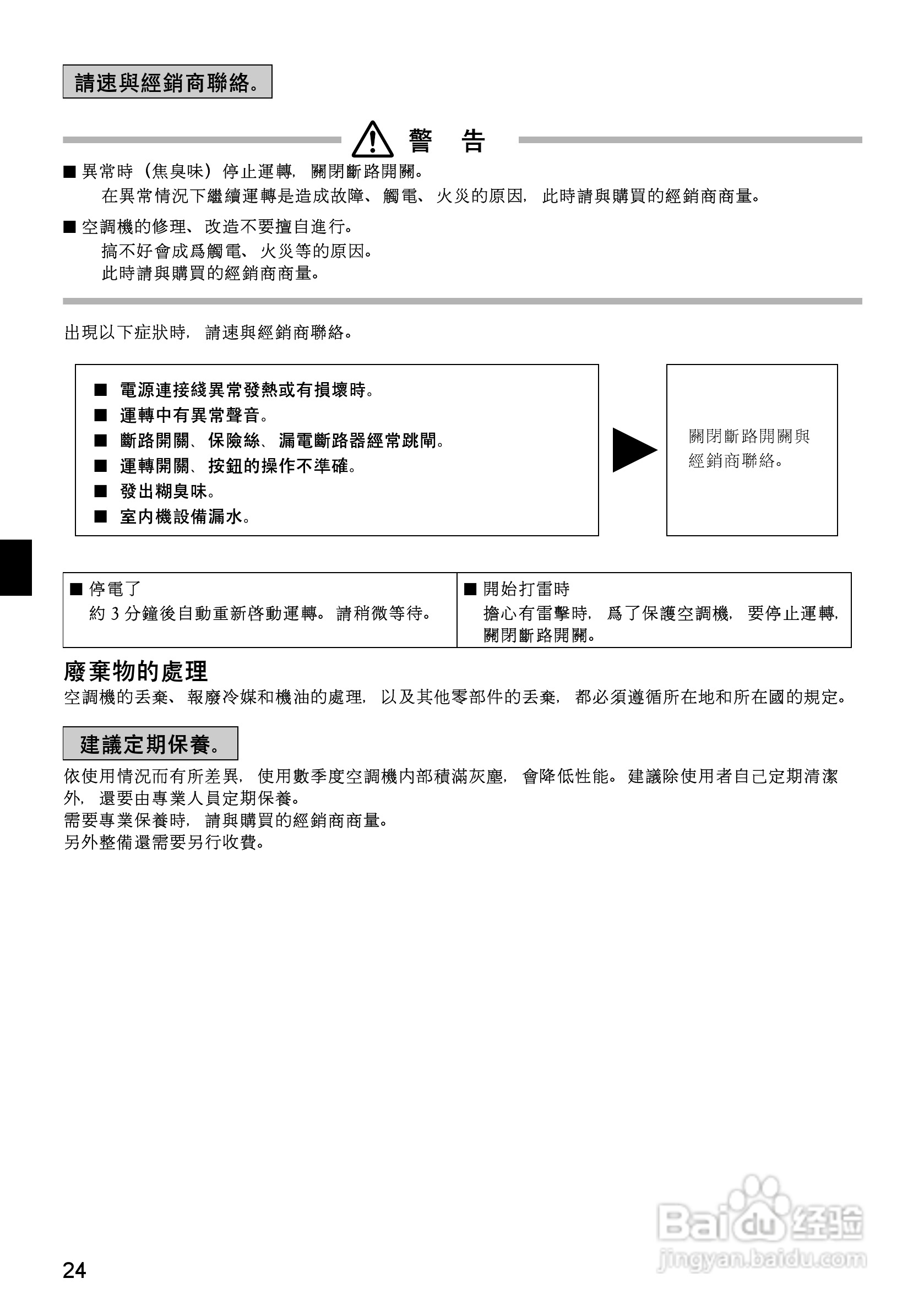 大金CDX(K)S25/35EAVMT空调说明书:[3]