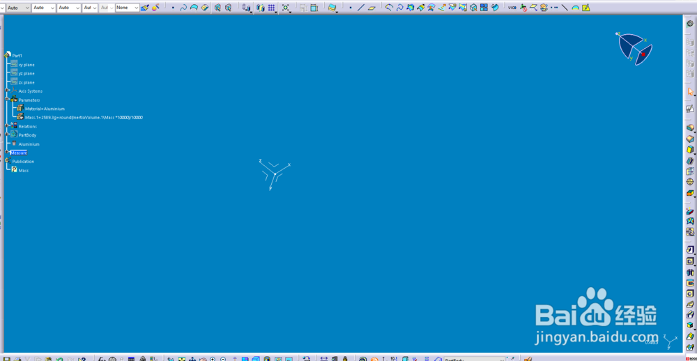 CATIA怎么让模型显示虚线轮廓