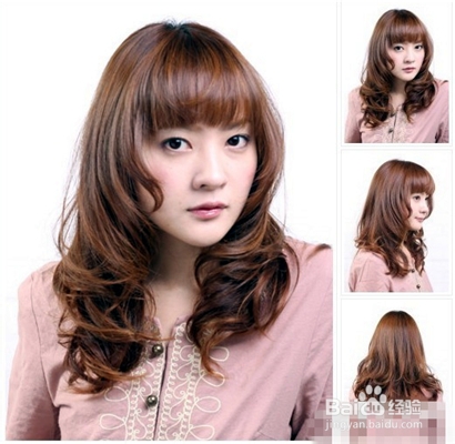中长发女生卷发发型