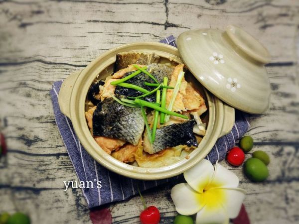 三文鱼皮扒白菜