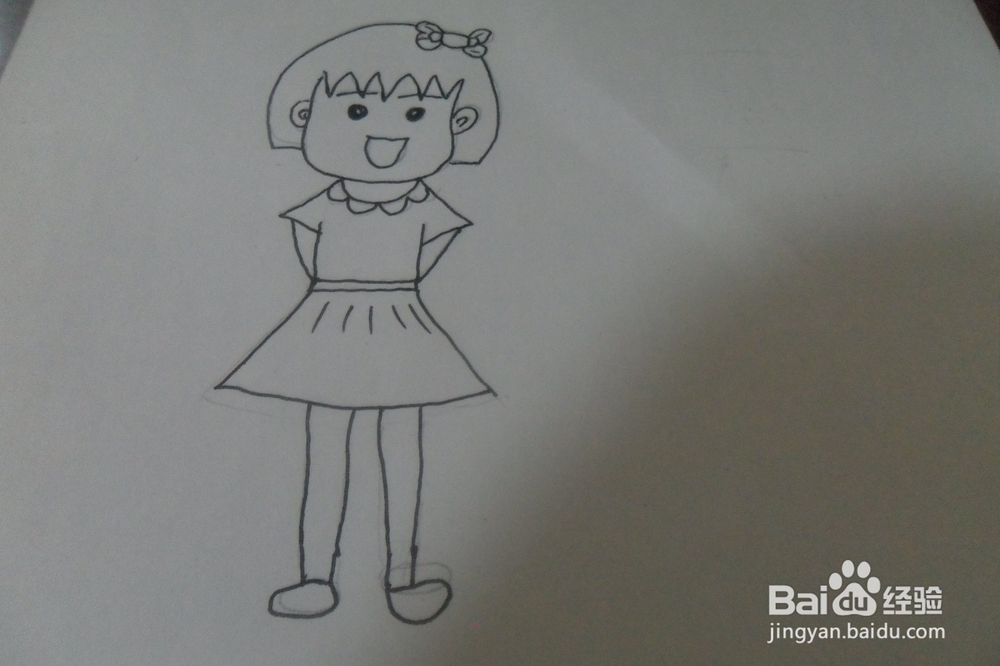 樱桃小丸子怎么画