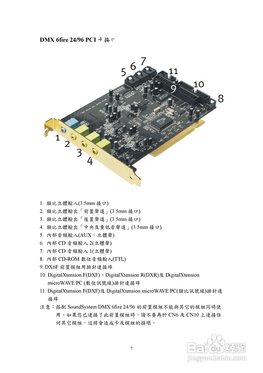 TerraTec DMX 6fire 24/96音效卡使用手册:[1]