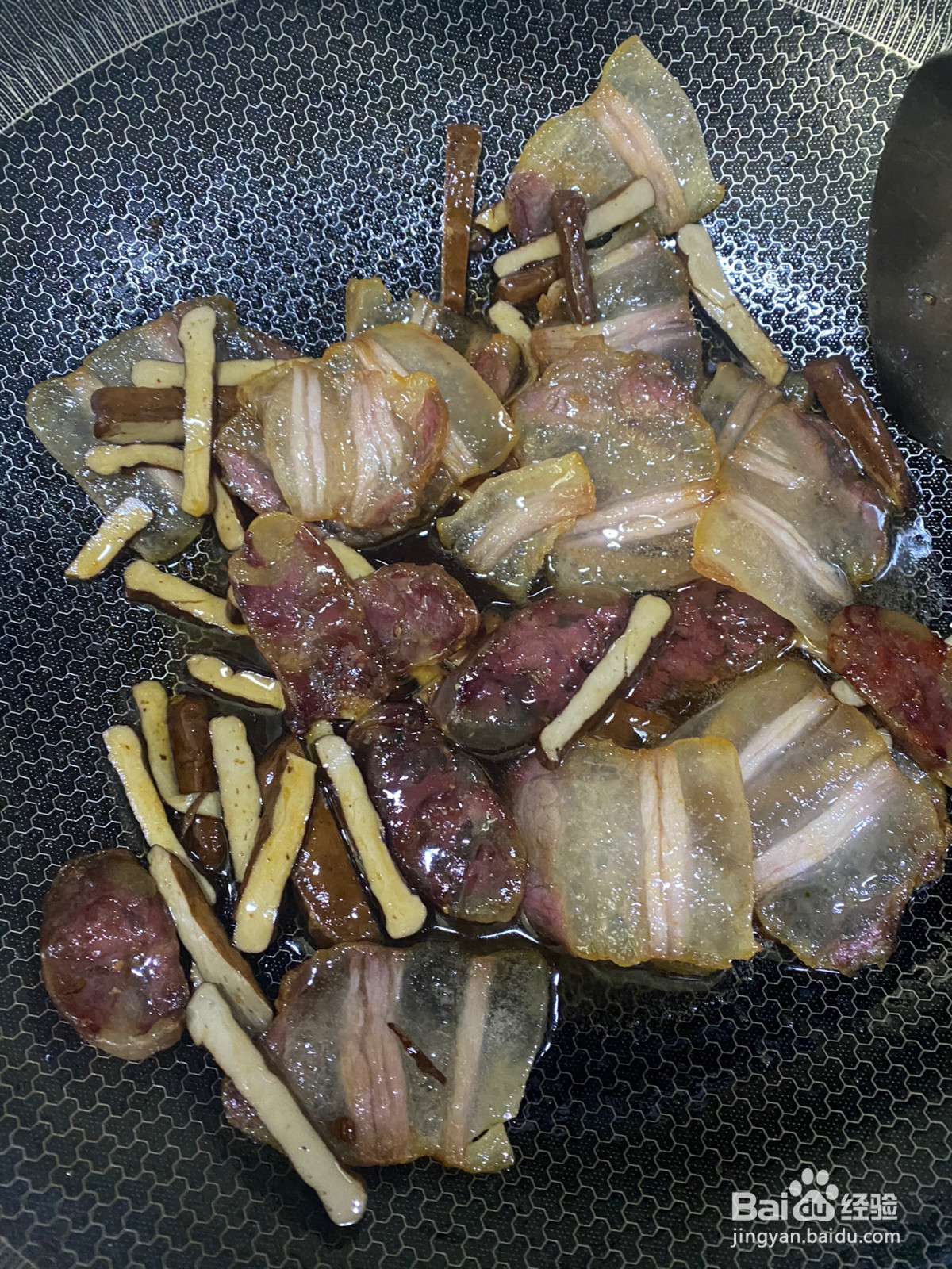 腊肉炒大蒜的做法