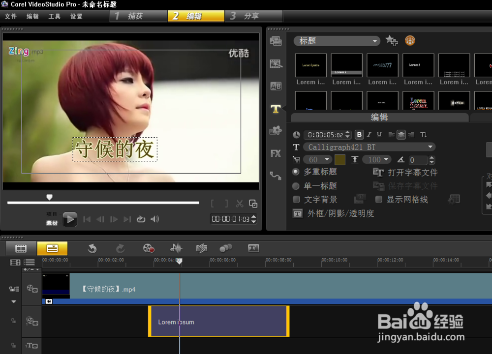 怎么在视频中添加字幕