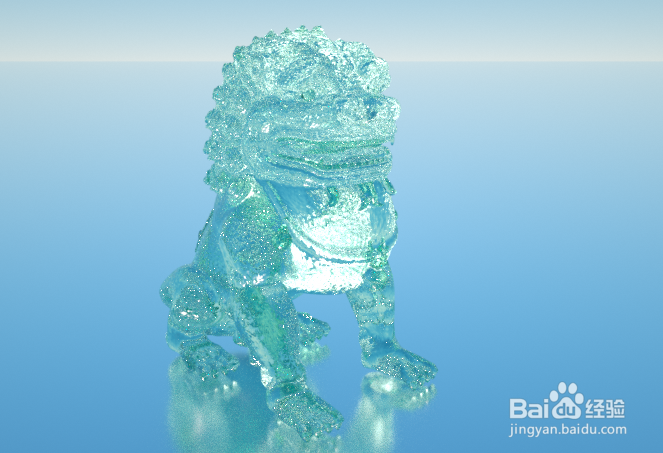 OC怎样创建青色玻璃材质