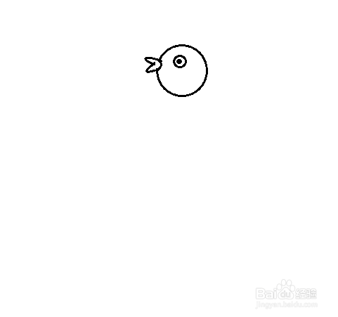 小黄鸭简笔画