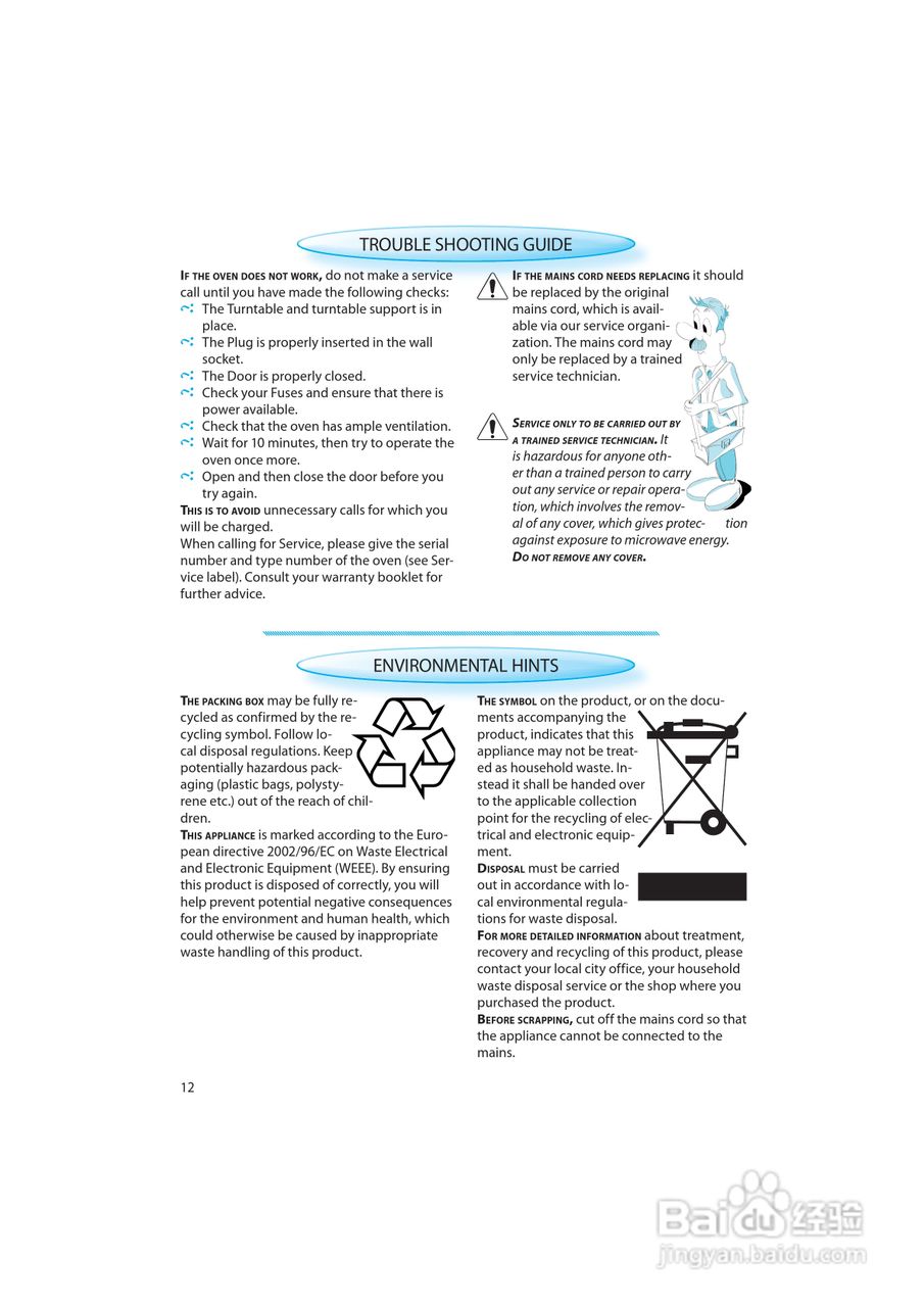 惠而浦AMW494/IX内置式微波炉用户手册