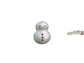 ulead cool 3d中给雪人添加放大碰撞特效