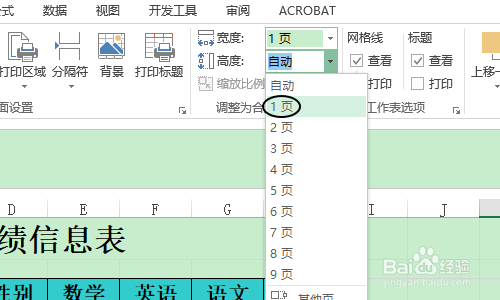 如何将Excel打印到一页纸上
