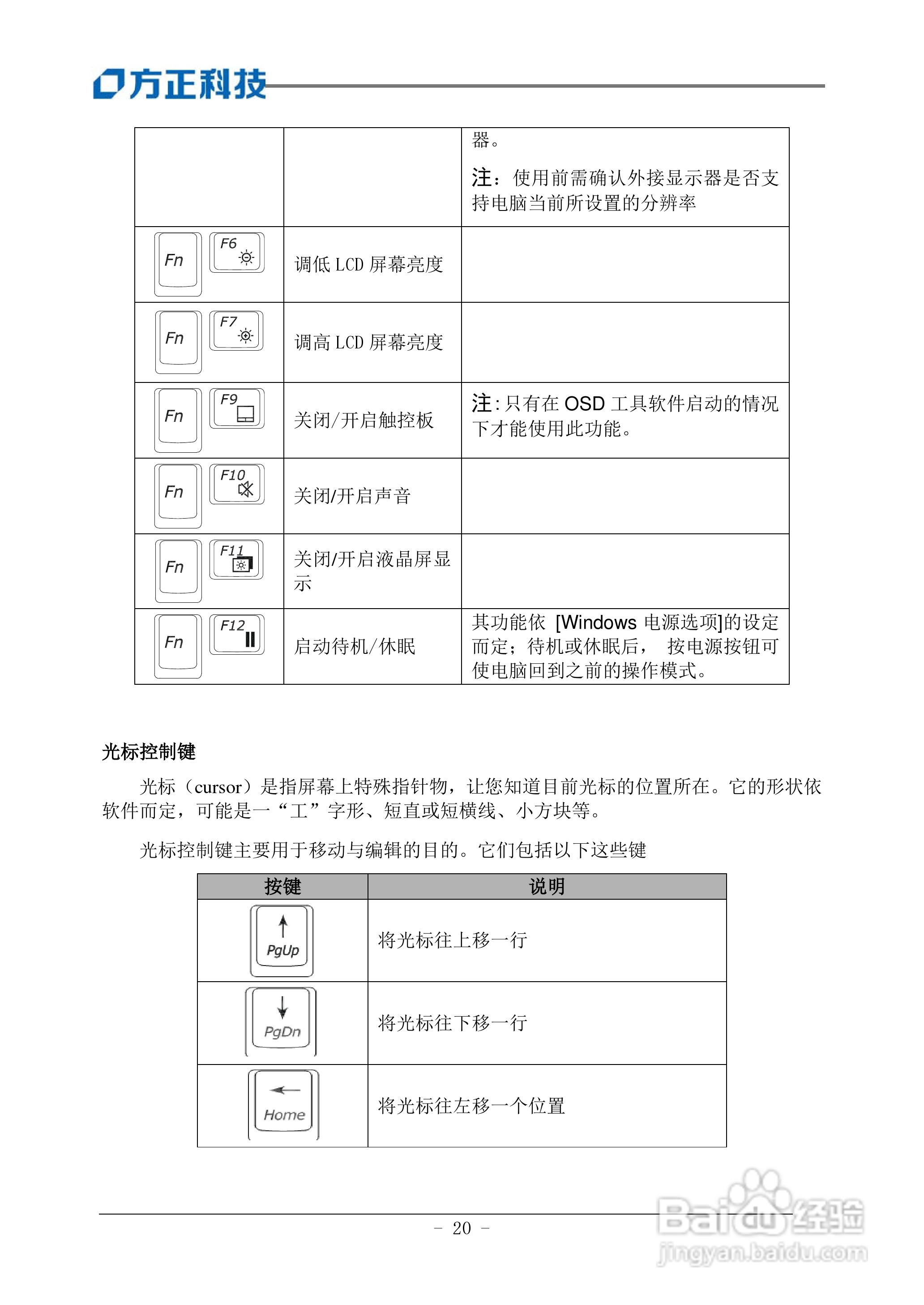 方正U200笔记本电脑使用说明书:[3]