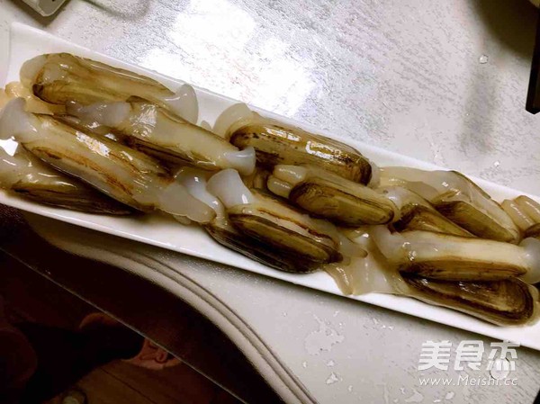 蘸汤蛏子的做法