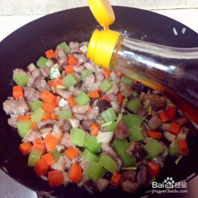 非常简单的肉丁花生米