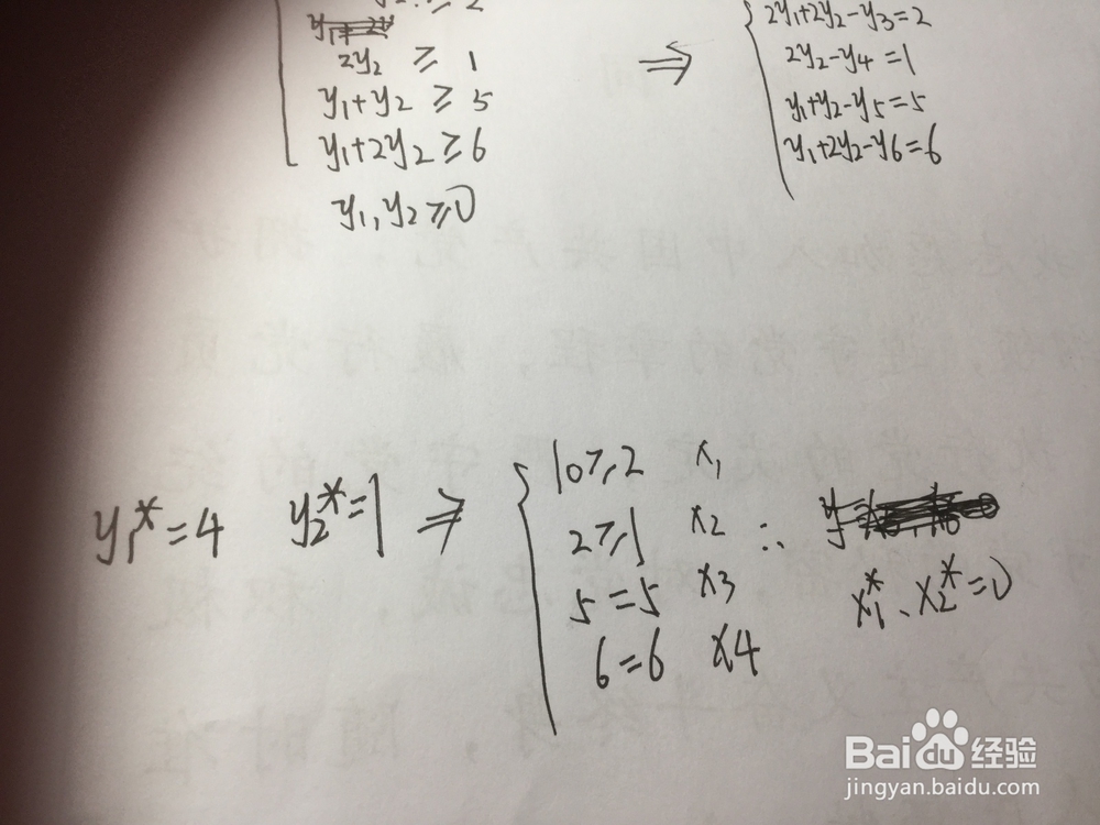 应用对偶问题求原问题最优解