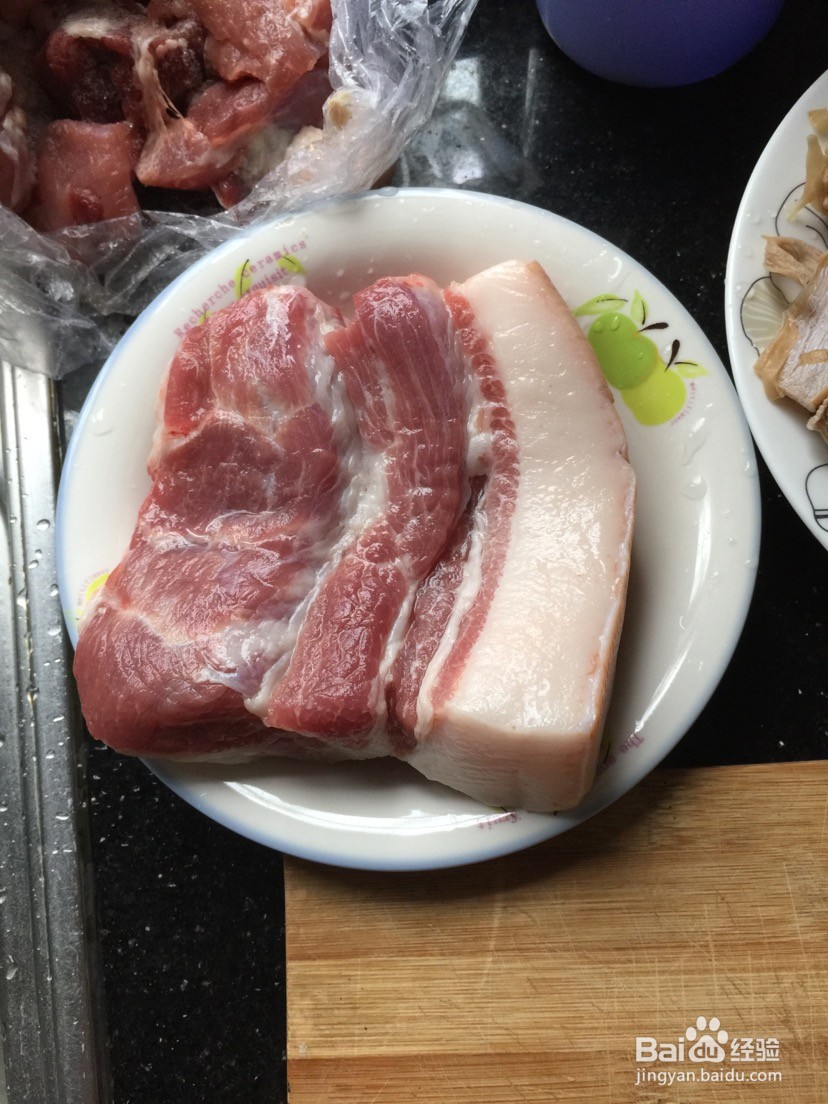 暖心笋干烤肉的做法