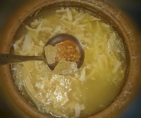 白果腐竹鸡蛋糖水