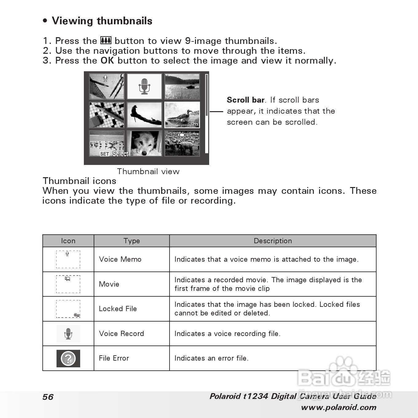 宝丽来Polaroid t1234数码相机使用说明书:[6]