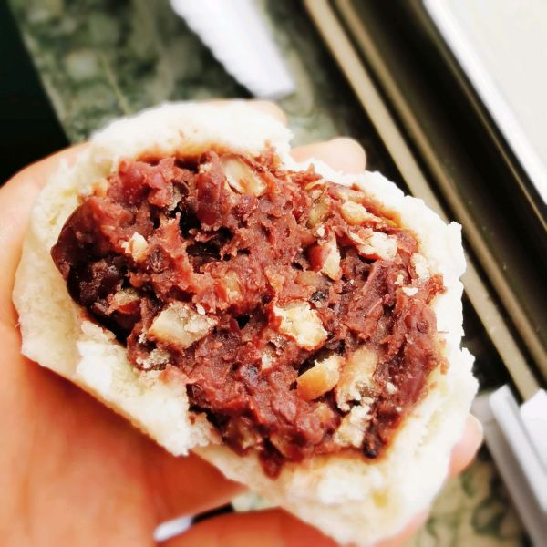 低糖果香红豆藜麦包子