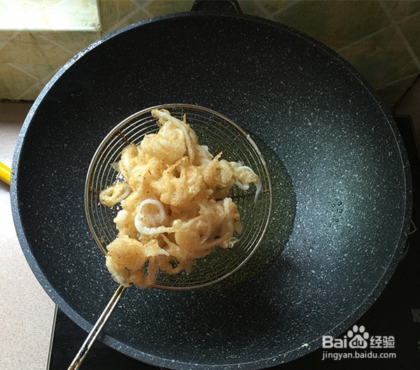 酥炸银鱼的制作方法
