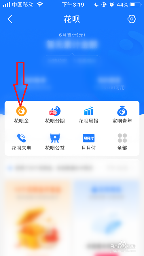 如何查看自己有多少花呗金